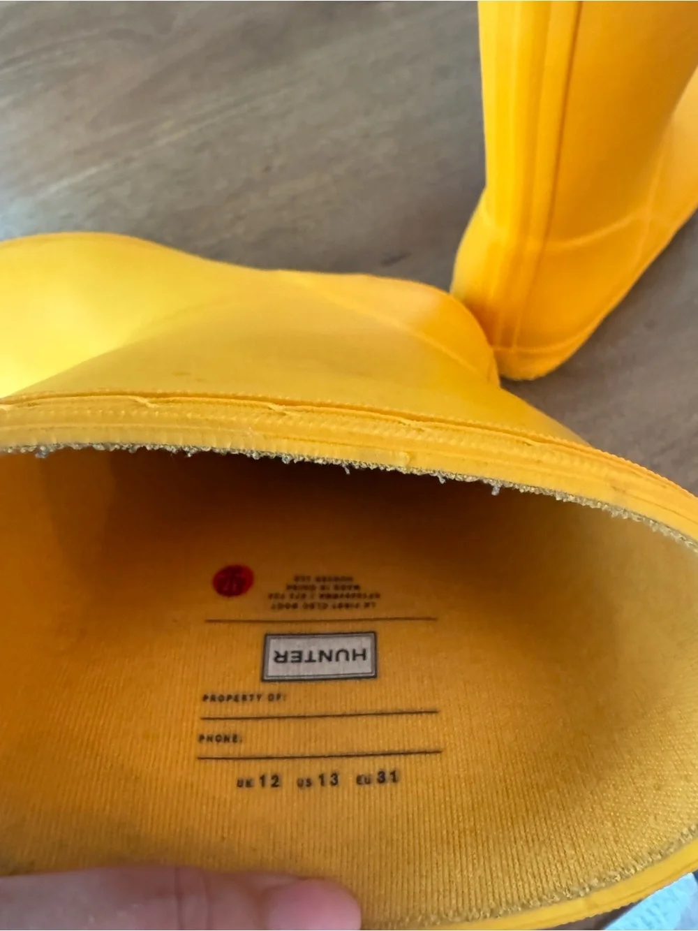 Hunter Bright Yellow Rain Boots